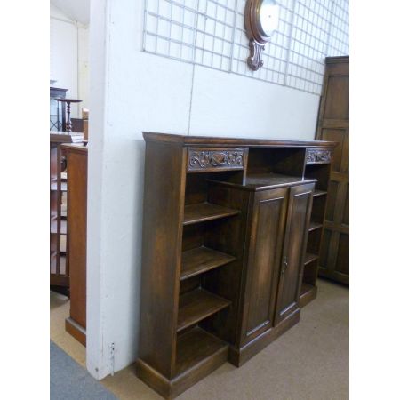 Antiker englischer Eichen Bücherschrank ca 1920