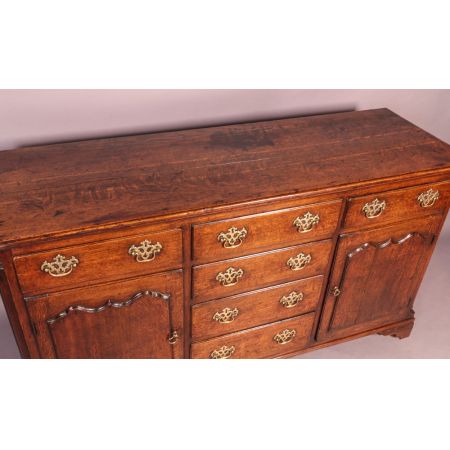 Georgianisches Eichen Sideboard original antik ca 1780