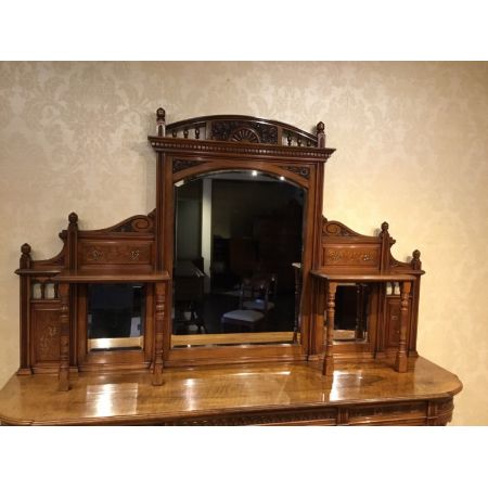 Englisches Nussbaum Sideboard original antik ca 1875