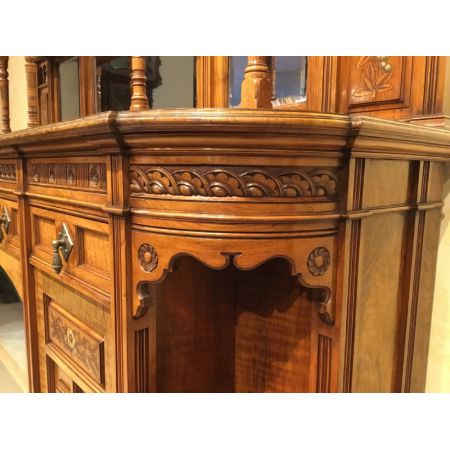 Englisches Nussbaum Sideboard original antik ca 1875