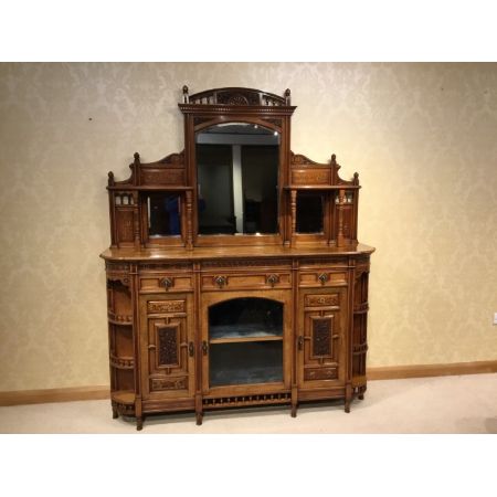 Englisches Nussbaum Sideboard original antik ca 1875