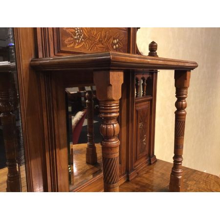 Englisches Nussbaum Sideboard original antik ca 1875