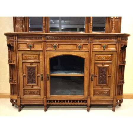 Englisches Nussbaum Sideboard original antik ca 1875