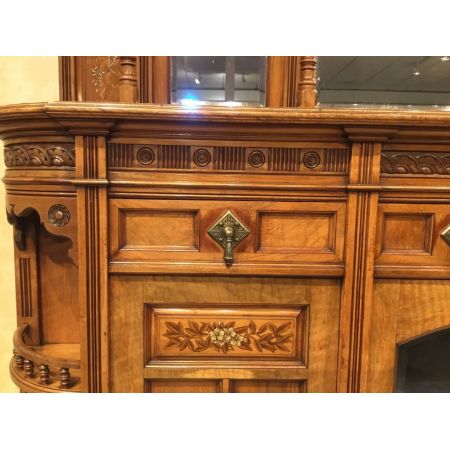 Englisches Nussbaum Sideboard original antik ca 1875