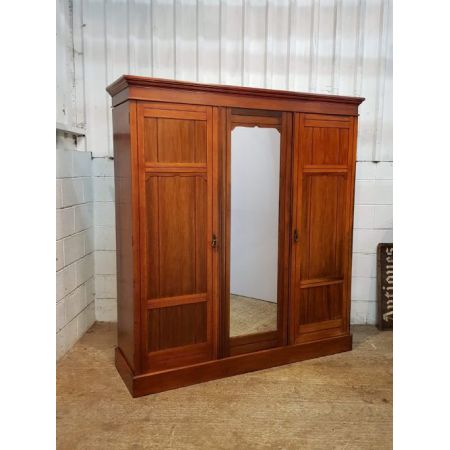 Antiker viktorianischer Mahagoni Kleiderschrank englisch ca 1890