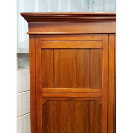 Antiker viktorianischer Mahagoni Kleiderschrank englisch ca 1890