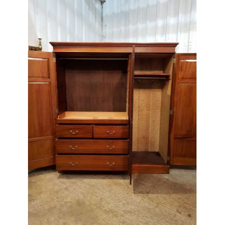 Antiker viktorianischer Mahagoni Kleiderschrank englisch ca 1890