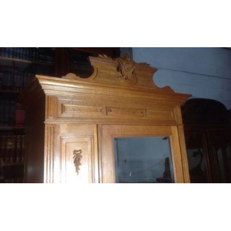 Britischer Eichen Kleiderschrank original antik ca 1920