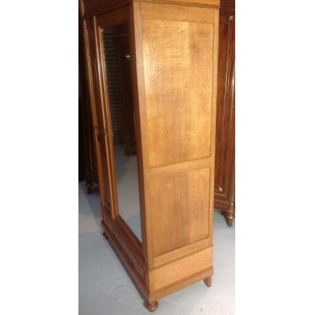 Britischer Eichen Kleiderschrank original antik ca 1920