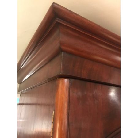 Viktorianischer antiker Mahagoni Kleiderschrank englisch ca 1880