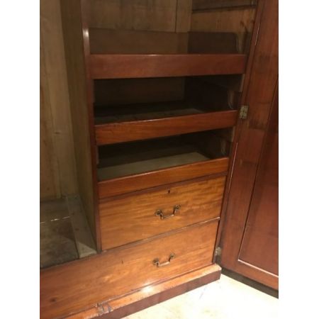 Viktorianischer antiker Mahagoni Kleiderschrank englisch ca 1880