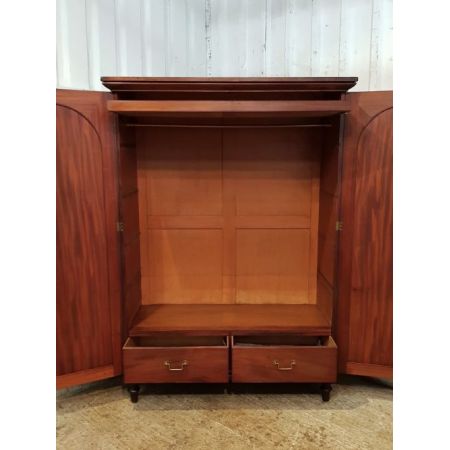 Antiker viktorianischer Mahagoni Kleiderschrank britisch ca 1880