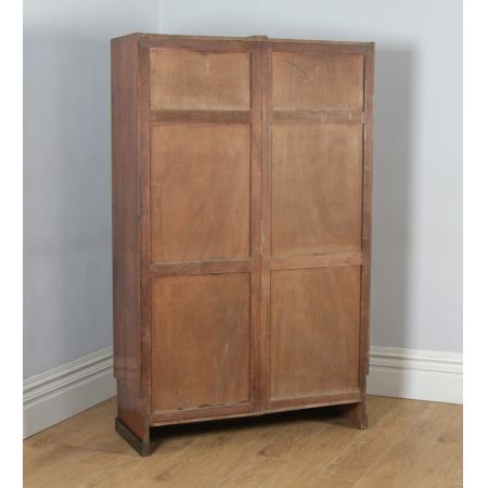 Antiker Art Deco Kleiderschrank Nussbaum britisch ca 1930