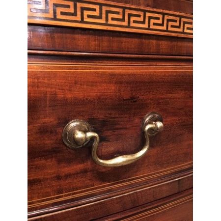 Edwardianischer englischer Mahagoni Kleiderschrank antik ca 1910