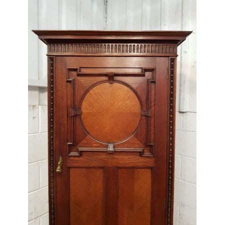 Antiker Art Deco Eichen Kleiderschrank Garderobe englisch ca 1910