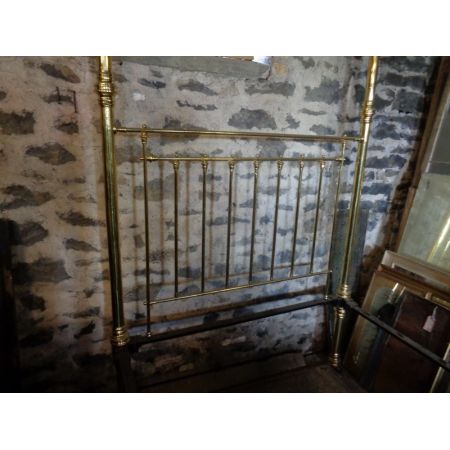 Antikes viktorianisches Messing Bett Doppelbett englisch ca 1850