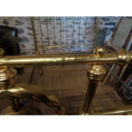 Antikes viktorianisches Messing Bett Doppelbett englisch ca 1850