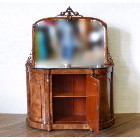 Viktorianisches antikes Nussbaum Sideboard englisch ca 1850