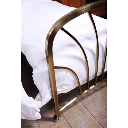 Antike britsische Art Deco Betten Messing Einzelbetten ca 1920