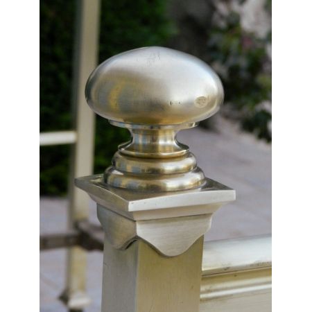 Antikes französisches Messing Bett Napoleon III ca 1870