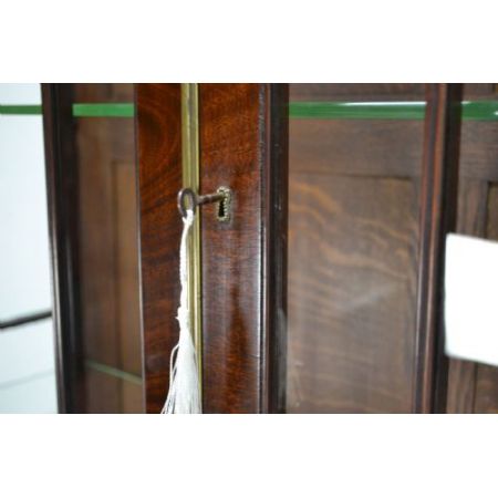 Viktorianischer antiker Mahagoni Bücherschrank Vitrine englisch ca 1900