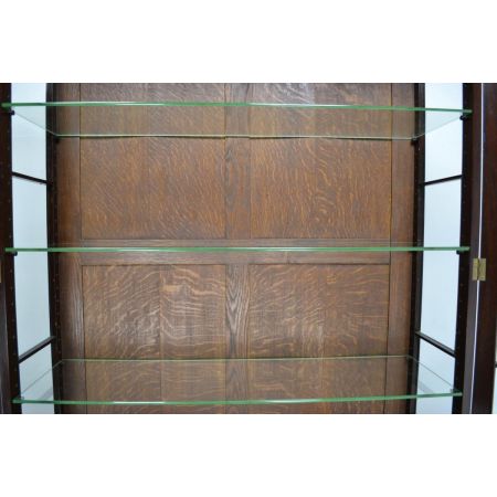 Viktorianischer antiker Mahagoni Bücherschrank Vitrine englisch ca 1900