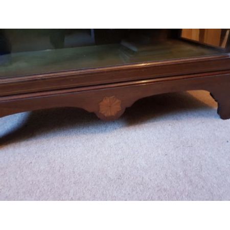 Edwardianische Mahagoni Vitrine original antik ca 1890