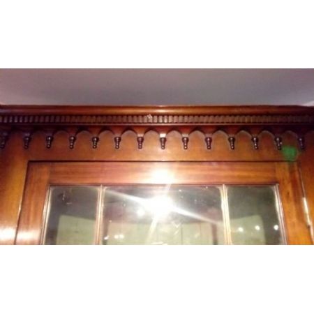 Georgianische antike Mahagoni Vitrine Eckschrank britisch ca 1790