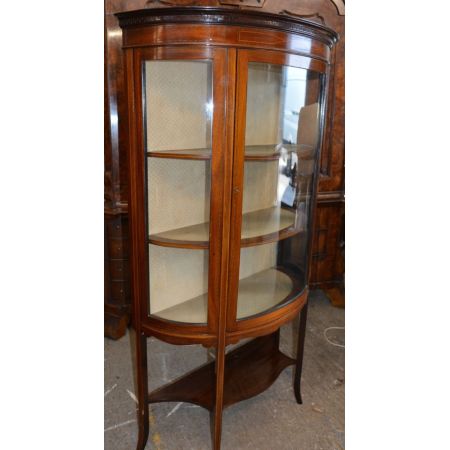 Edwardianische antike Mahagoni Vitrine britisch ca 1900