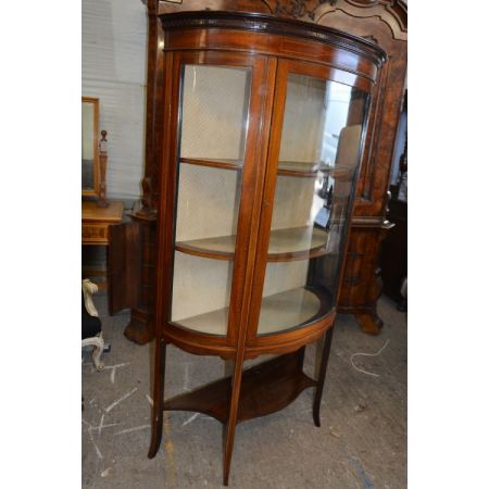 Edwardianische antike Mahagoni Vitrine britisch ca 1900