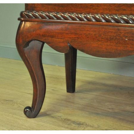 Edwardianische antike Mahagoni Vitrine britisch ca 1890