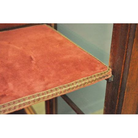 Edwardianische antike Mahagoni Vitrine britisch ca 1890