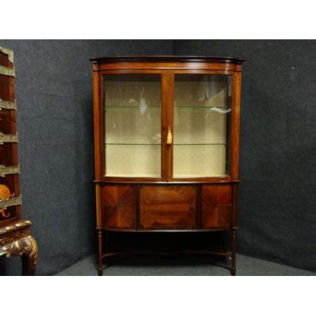 Antike britische Mahagoni Vitrine ca 1910