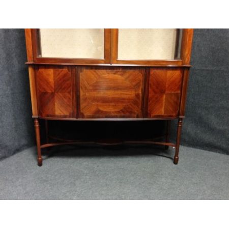 Antike britische Mahagoni Vitrine ca 1910