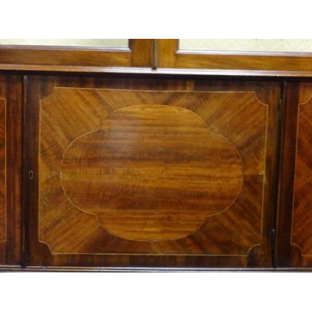 Antike britische Mahagoni Vitrine ca 1910