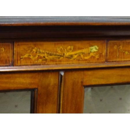 Antike britische Mahagoni Vitrine ca 1910