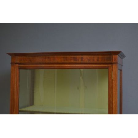 Edwardianische antike Mahagoni Vitrine britisch ca 1900