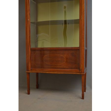 Edwardianische antike Mahagoni Vitrine britisch ca 1900