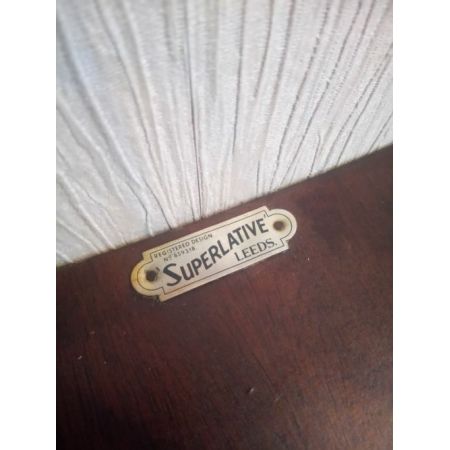 Englische Art Deco Vitrine Nussbaum antik ca 1930