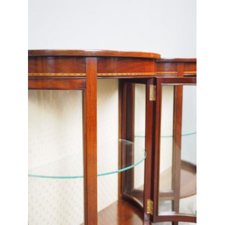 Antike englische Vitrinen Massivholz ca 1900