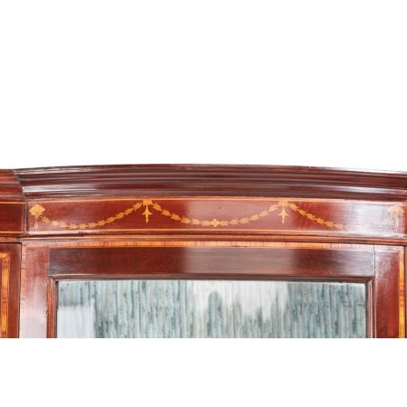 Edwardianische antike Mahagoni Vitrine englisch ca 1890