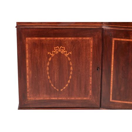 Edwardianische antike Mahagoni Vitrine englisch ca 1890