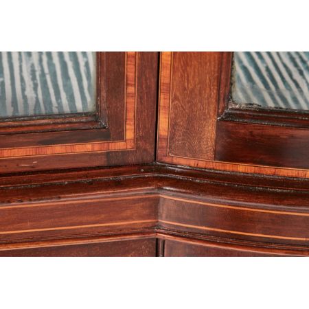 Edwardianische antike Mahagoni Vitrine englisch ca 1890