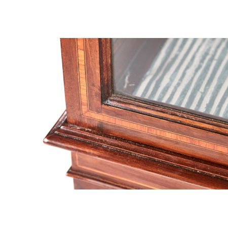 Edwardianische antike Mahagoni Vitrine englisch ca 1890