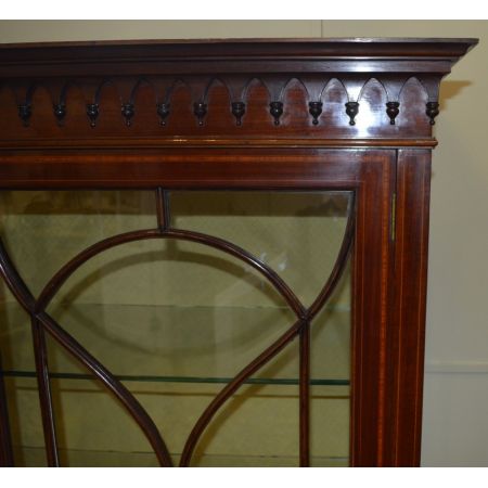 Edwardianische antike Mahagoni Vitrine englisch ca 1900