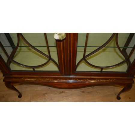 Edwardianische antike Mahagoni Vitrine englisch ca 1900