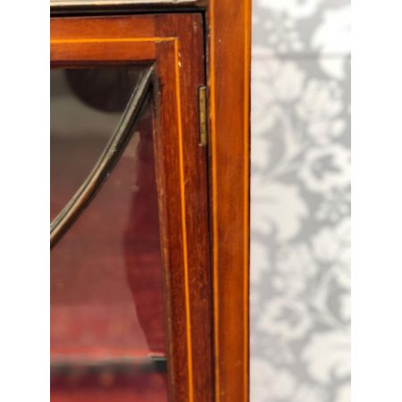 Edwardianische Mahagoni Vitrine antik britisch ca 1890