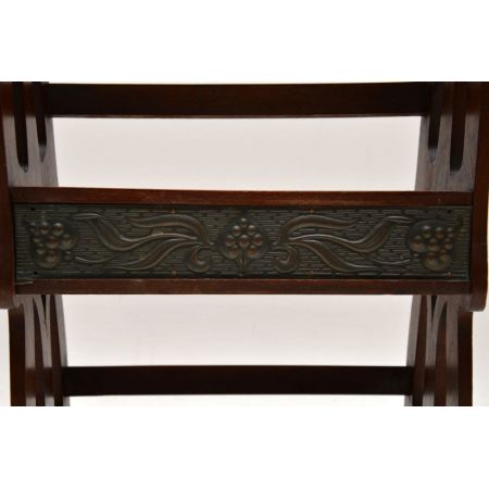 Antikes Art Nouveau Bücherregal Nussbaum englisch ca 1890