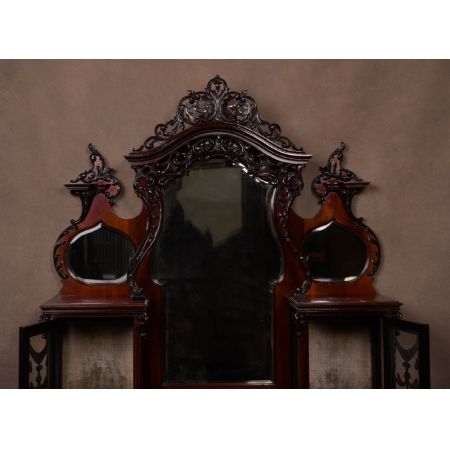 Edwardianische antike Mahagoni Vitrine Sideboard englisch ca 1890