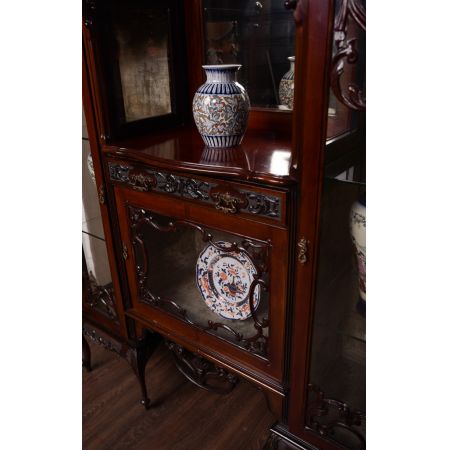 Edwardianische antike Mahagoni Vitrine Sideboard englisch ca 1890